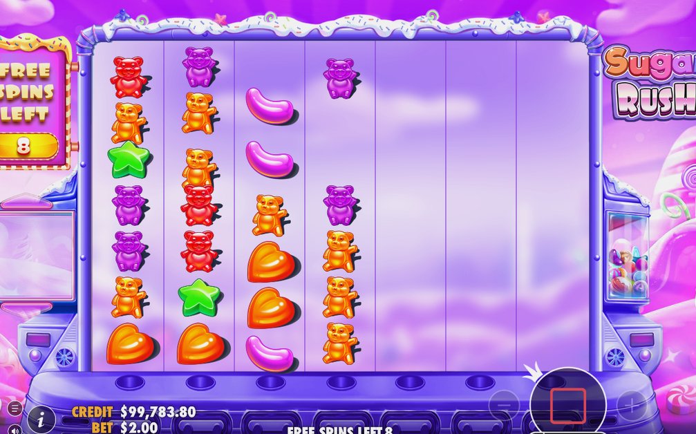 Multiplier Spots som samlas över hela Free Spins-rundan